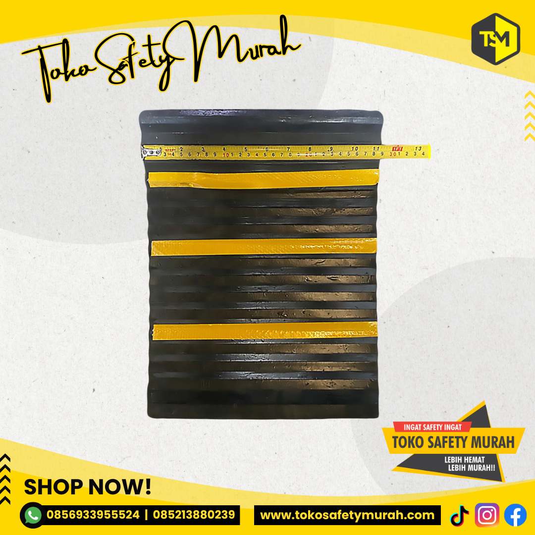 Big Size (Jumbo) Wheel Stopper 29x32x25 Karet Ganjalan Ban Truck Bus Truk Parking Stop Pengganjal Roda Mobil / Chock Besar