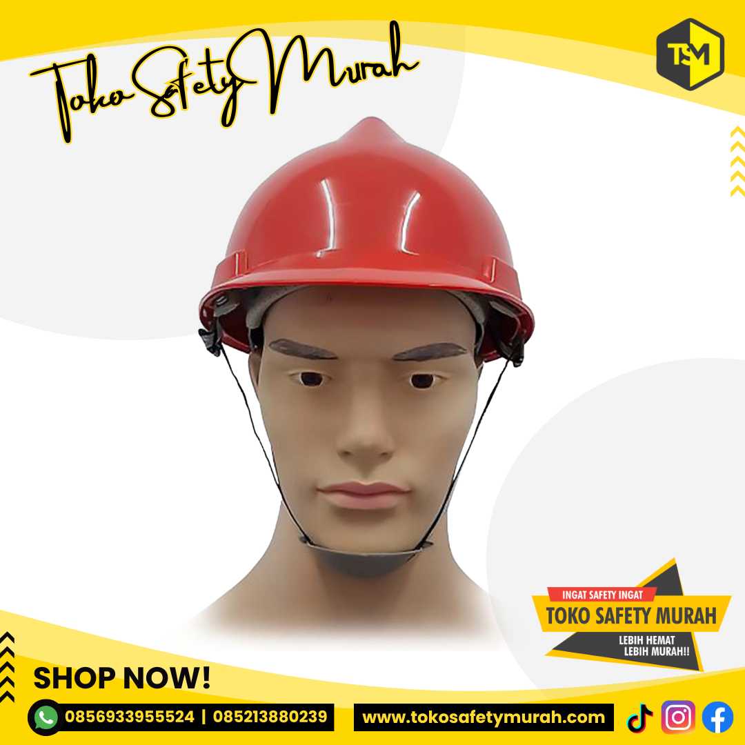 Helm SNI MURAH KOMPLIT 1 Set Safety AAA V Guard + Fastrack + Tali dagu #Jual Alat Pelindung Diri APD Alat Keselamatan Kerja K3 - Image 2