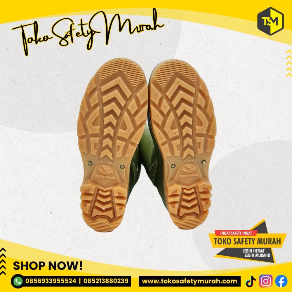 Sepatu Boots AP Boot Terra Eco 3 Green / PVC Boots Karet Tahan Air Eco3 Green - Image 4