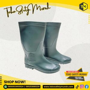 Sepatu Boot Karet Lentur Hijau Dove FORLI / Boots Model Tinggi Panjang Anti Air Banjir Proyek / Cor / Perkebunan / Taman #Jual Alat Pelindung Diri APD Alat Keselamatan Kerja K3