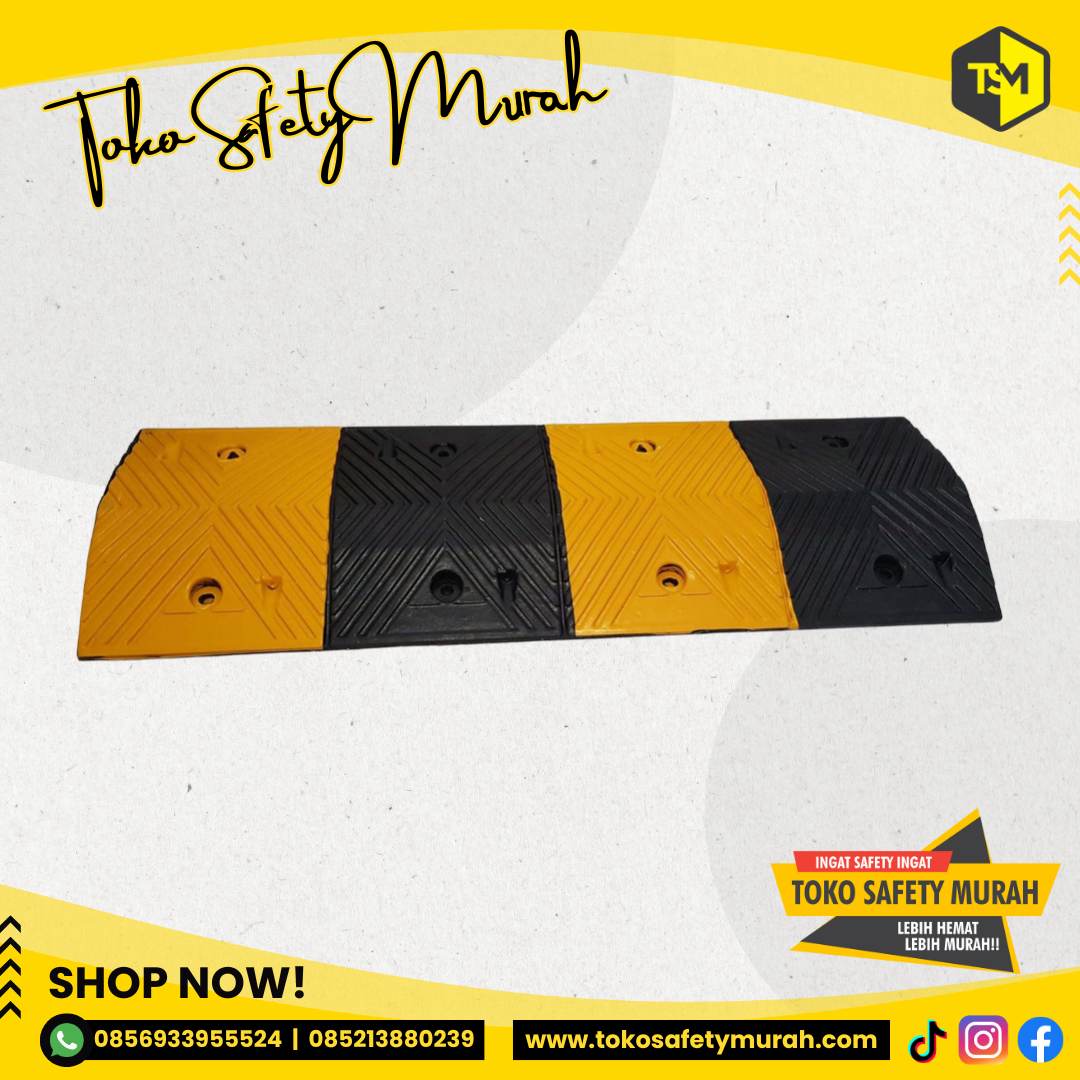 Speed Bump Rubber 1 meter / Polisi Tidur Karet 100cm / Speedbump 1m / Speed hump 100 cm - Image 4