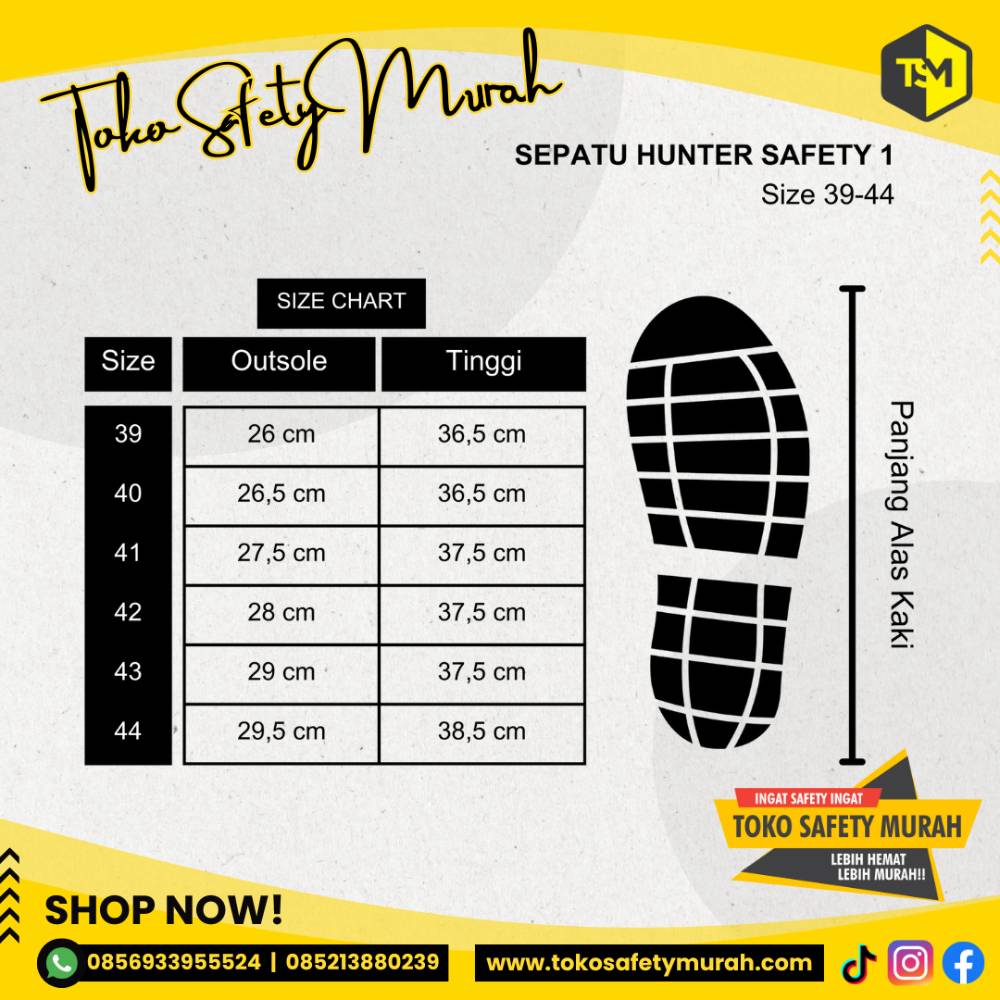 Sepatu Boot Tinggi Safety Toe Cap Besi Anti Slip Anti Licin Sepatu Boots Proyek APD - Image 5