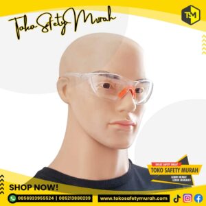 Kacamata Safety Proyek Kacamata Fashion Clear Bening / Kacamata Safety Bening Motor Las Gerinda