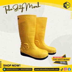 Sepatu Boot Safety Petrova Steel Toe Cap Midsole Besi Boots Toecap
