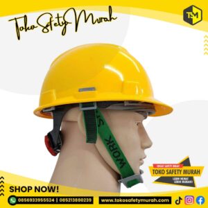 Helm MSA Kuning Helmet Proyek SNI MSA Lokal V Gard safety Helmet Plus Fastrack #Jual Alat Pelindung Diri APD Alat Keselamatan Kerja K3