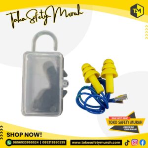 Earplug Ultrafit Soft Silicone Karet Lembut FREE Kotak Box Penutup Telinga Ear Plug Tidur Alat Sumbat Kuping Earplugs Anti Bising Anti Berisik