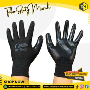 Sarung Tangan Latex Pelindung Tangan PU Palm Fit Multi Purpose Mekanik Gloves Anti Statik Statis