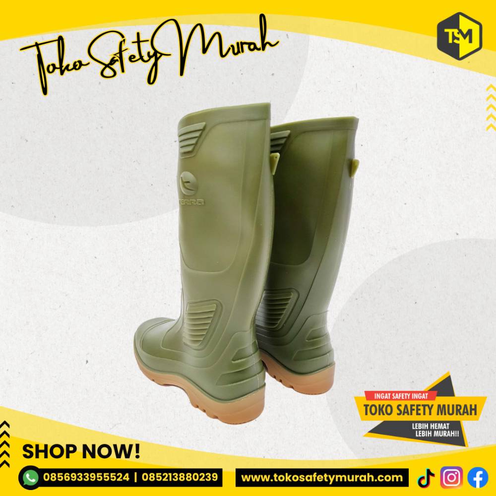 Sepatu Boots AP Boot Terra Eco 3 Green / PVC Boots Karet Tahan Air Eco3 Green - Image 5
