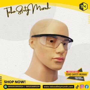 Kacamata Safety Bening GOSAVE LEGION / Kotak Glasses Bening Clear Putih / Kaca Mata Pelindung Kerja Las Gurinda Gerinda Proyek #Jual Alat Pelindung Diri APD Alat Keselamatan Kerja K3