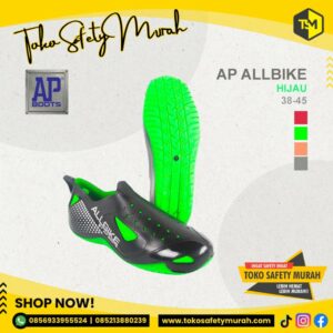 Sepatu Karet Bersepeda Sepatu Boots Pendek All Bike - Hijau