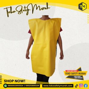 Apron PVC Celemek 2 Sisi Pelindung Badan Penutup Dada Depan Belakang Anti Air Waterproof Tidak Tembus Minyak Semprot Kimia Sprayer