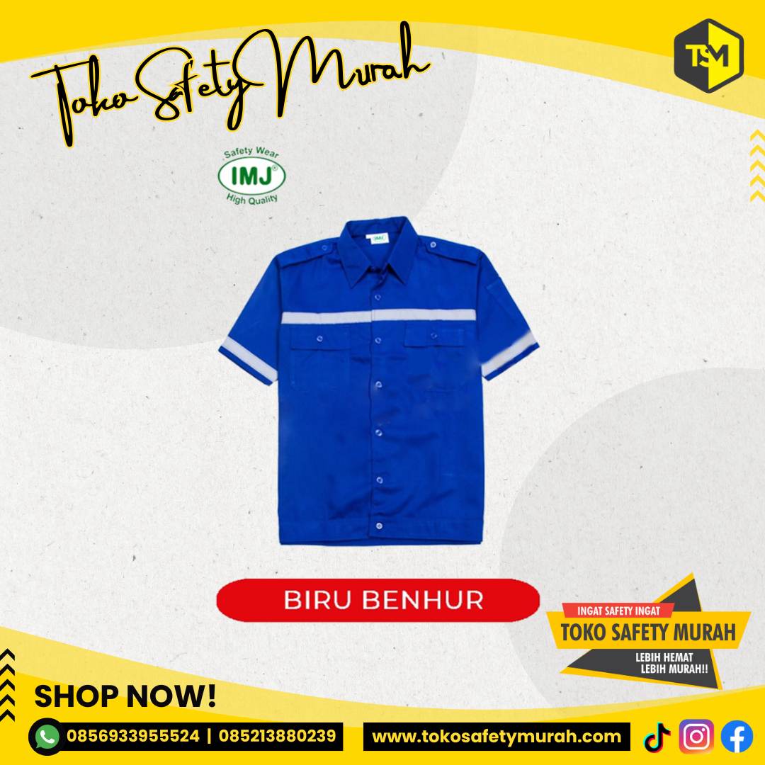 Wearpack Safety Baju Atasan Lengan Pendek Size M-XL - Image 11