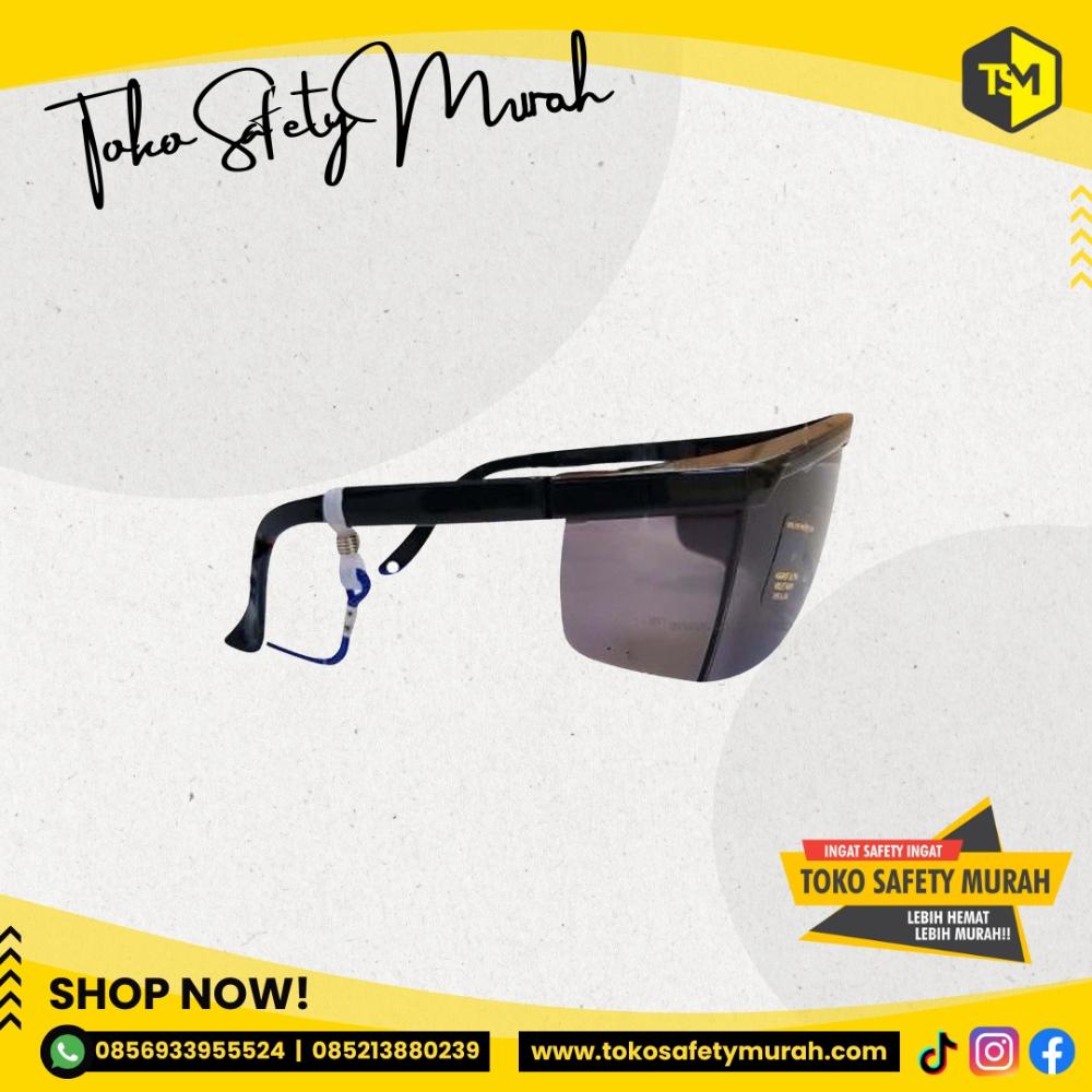 Kacamata Las Safety Hitam Black Clear BeSafe Kualitas Bagus Premium #Jual Alat Pelindung Diri APD Alat Keselamatan Kerja K3 - Image 3