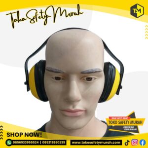 Earmuff Penutup Telinga Safety Ear Protector Pelindung Telinga Anti Bising Tutup Kuping Headset Ear muff Peredam Suara Bising #Jual Alat Pelindung Diri APD Alat Keselamatan Kerja K3
