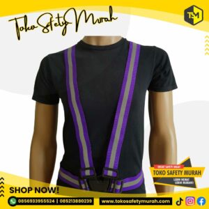 Elastic Scotlite Vest Rompi Karet Safety Proyek V Guard Ungu