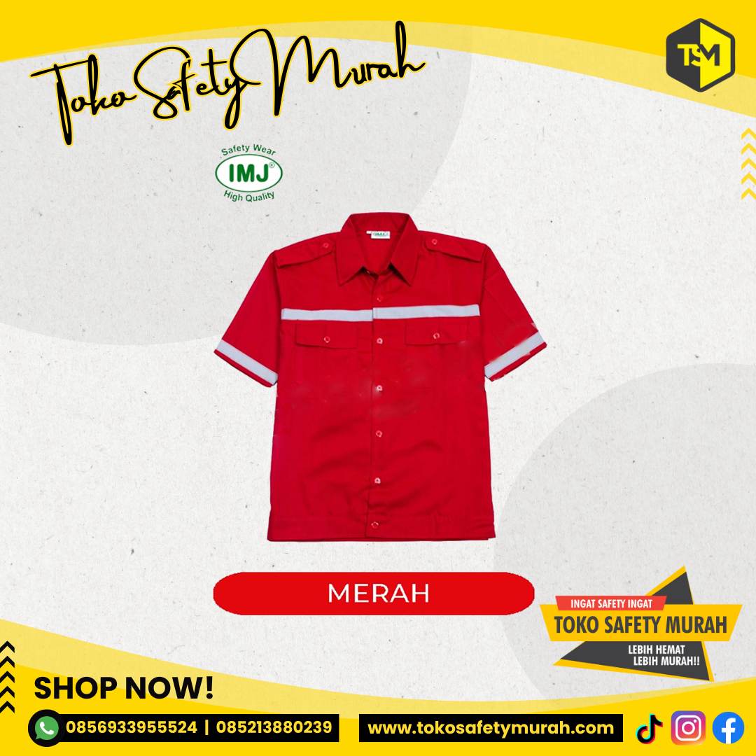 Wearpack Safety Baju Atasan Lengan Pendek Size M-XL - Image 12