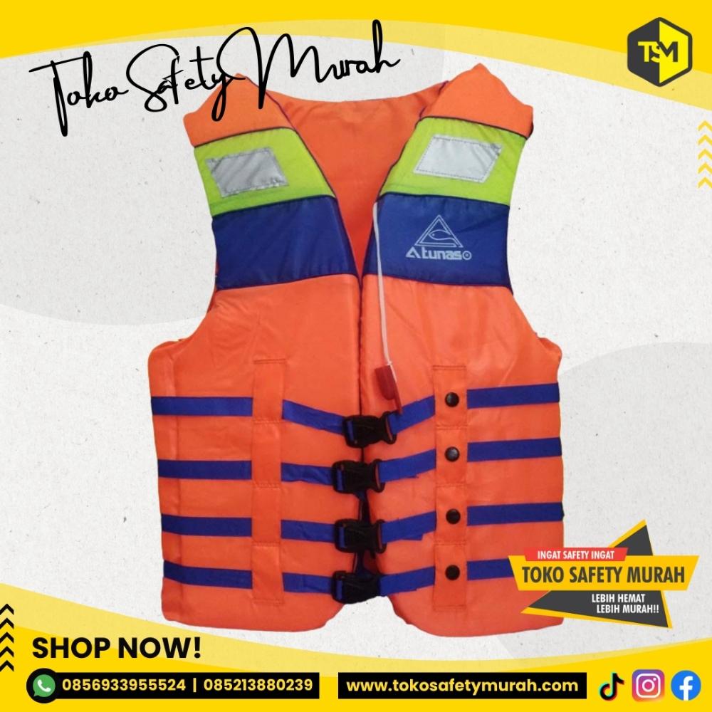 Baju Pelampung ATUNAS size L / Life Jacket Rompi Olahraga Air / Jaket Safety Vest Water #Jual Alat Pelindung Diri APD Alat Keselamatan Kerja K3