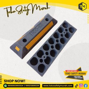 Wheel Stop Car Stopper Rubber Penahan Ganjal Ban Batas Parkir Karet Pengganjal Roda Parking Bantalan Bawah Mobil