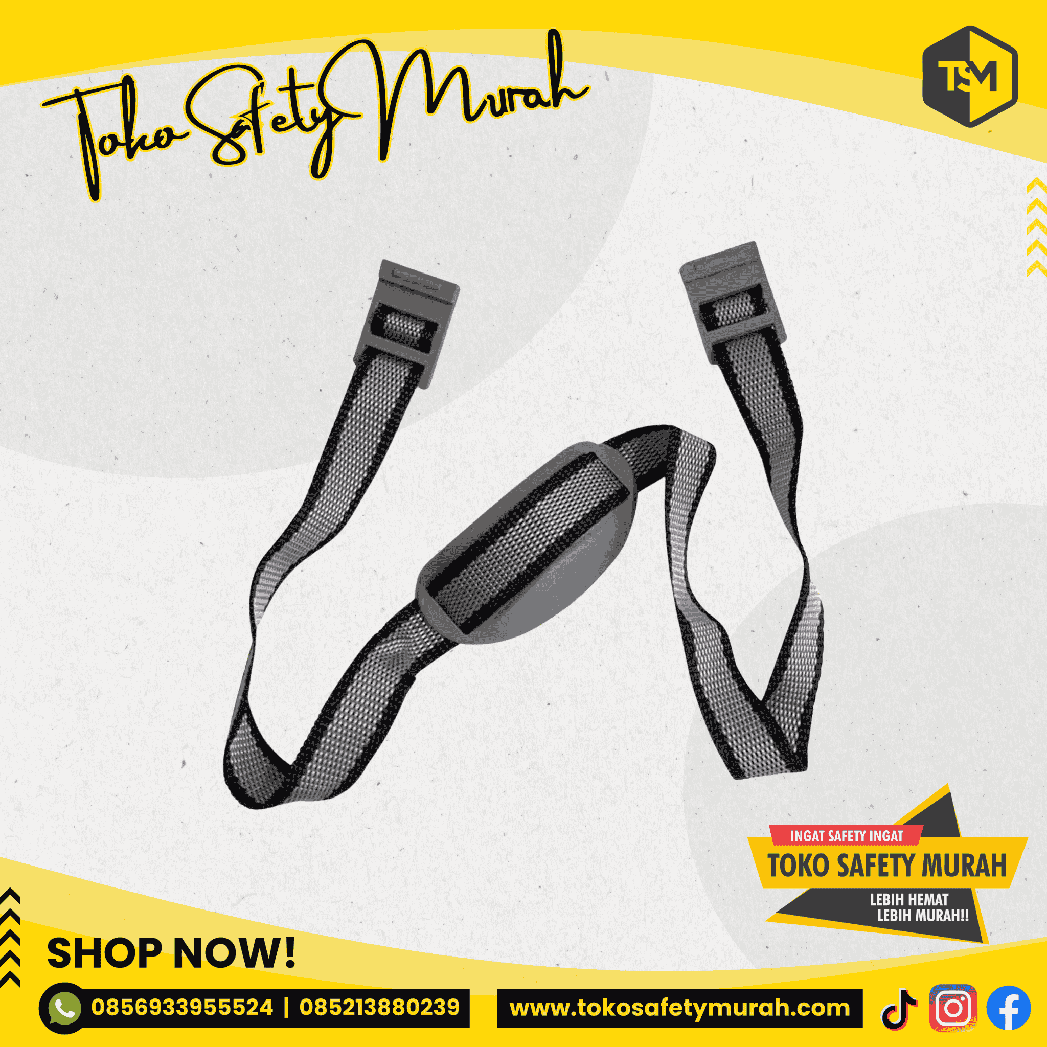 Tali Dagu Helm & Kancing / Chin Strap / Aksesoris Helm Safety Proyek Murah / Tatakan Dudukan Dagu VIVA #Jual Alat Pelindung Diri APD Alat Keselamatan Kerja K3