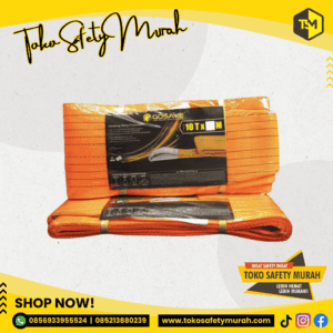 Webbing Sling Gosave 10 Ton X 5 Meter Tali Angkat Safety #Jual Alat Pelindung Diri APD Alat Keselamatan Kerja K3