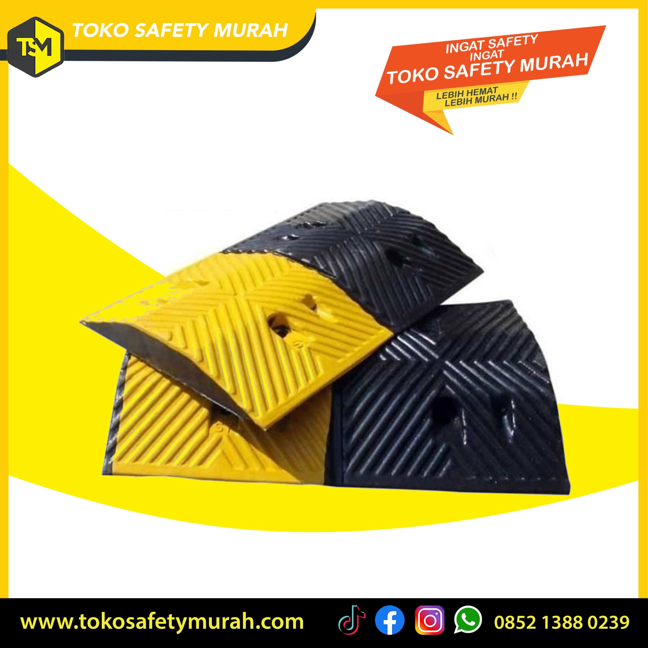 Speed Bump Karet Rubber 50 cm / Polisi Tidur Karet 50cm / Speed Hump 50 x 35 x 5