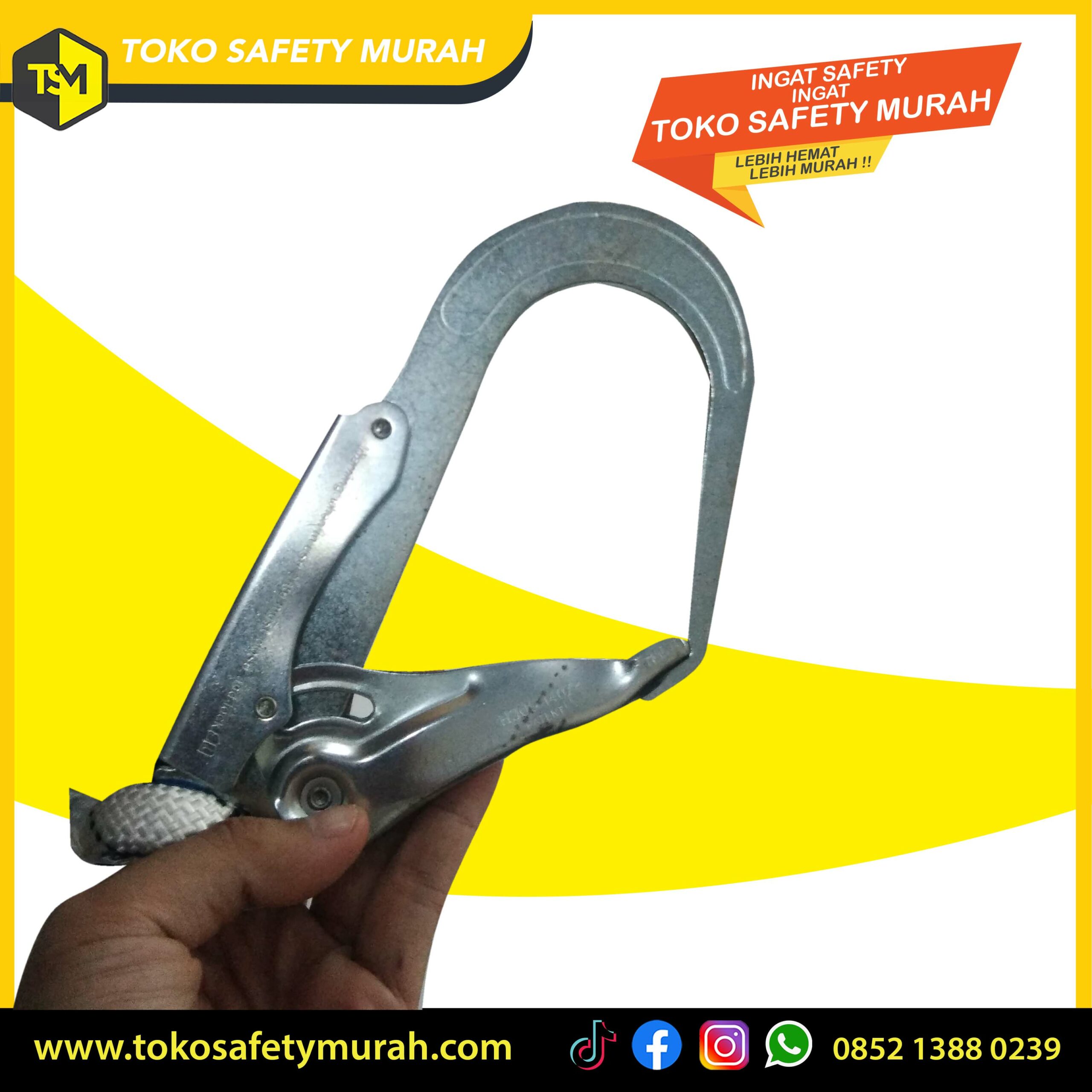 Full Body Harness Single Big Hook Besar + Tali Dada / Sabuk Pengaman Safety Belt Safety Murah - Image 3