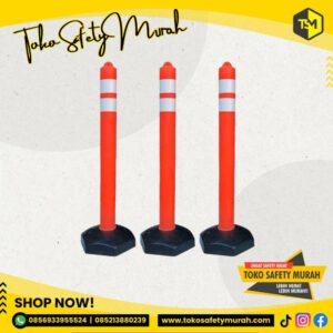 Stick Cone Plastik PVC Tinggi 110 cm Cool Monkey Pembatas Lalu Lintas Jalan Parkiran #Jual Alat Pelindung Diri APD Alat Keselamatan Kerja K3