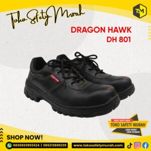 Dragon Hawk Safety Shoes – Sepatu Kerja Stylish & Kuat DH 801 Size 44-45