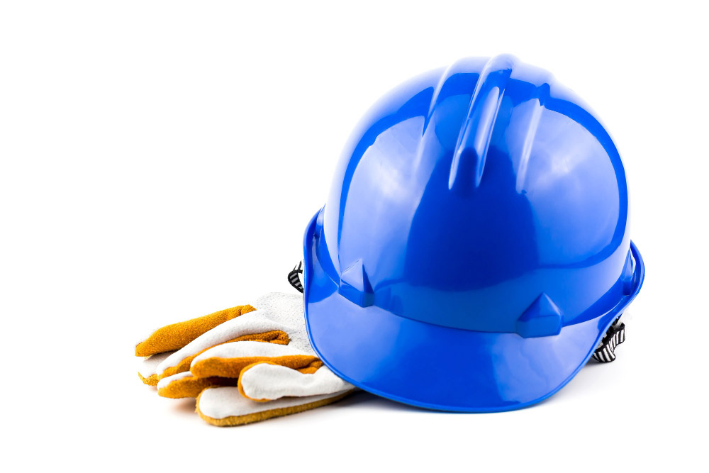 gambar helm safety biru